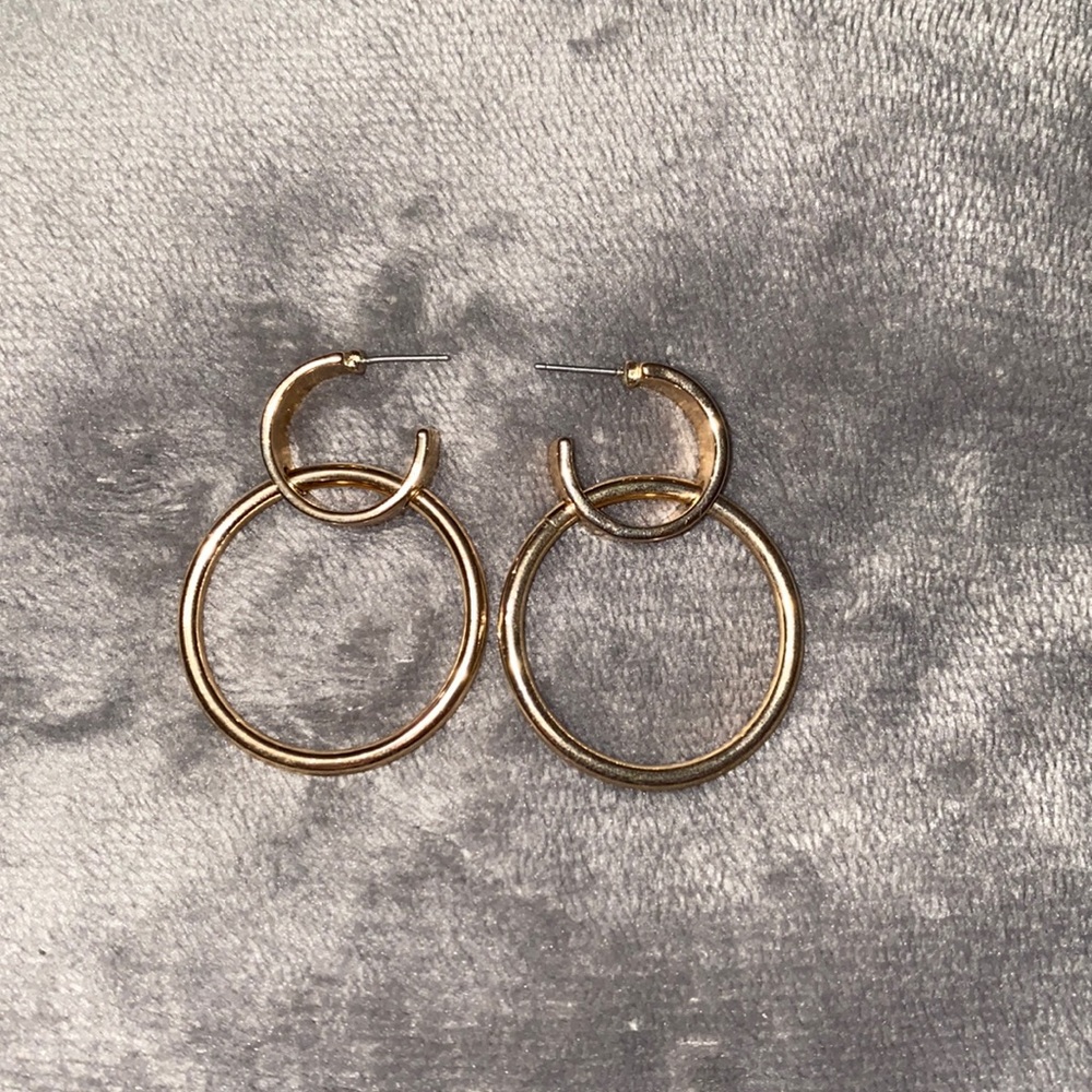 Gold earrings
